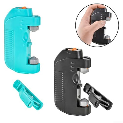 Electric Fishing Knotter Machine for GT/FG/PR Knots, ABS+Stainless Steel Bobbin Winder Tool with 125rpm Speed for Braided PE0.6-PE3 Lines - color: Blue