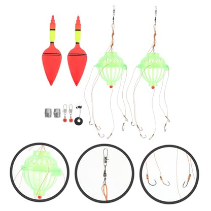 Happyyami 1Set Artificial Fishing Bait Combination Buoy Tackle Accessory for Bait Dissolving Durable Material for Fishing Enthusiasts