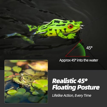 Soft Frog Lures, Topwater Swimbaits for Bass Fishing, Realistic PVC Design, Weedless Hooks, Perfect for Freshwater & Saltwater, Effective Fishing Lures for Pike & Snakehead - style: 4pcs-style D