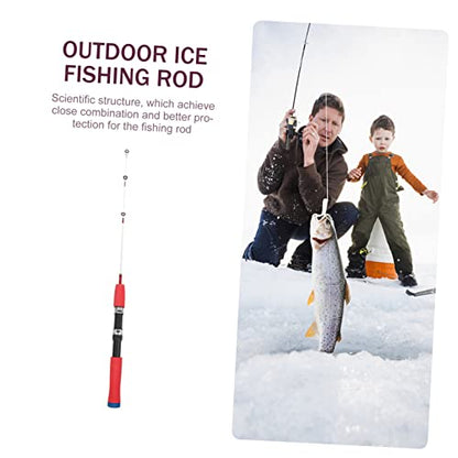 Balacoo 1pc Ice Fishing Rod Ice Fishing Pole Shrimp Fishing Pole Lure Fishing Pole Outdoor Fishing Rod Resin
