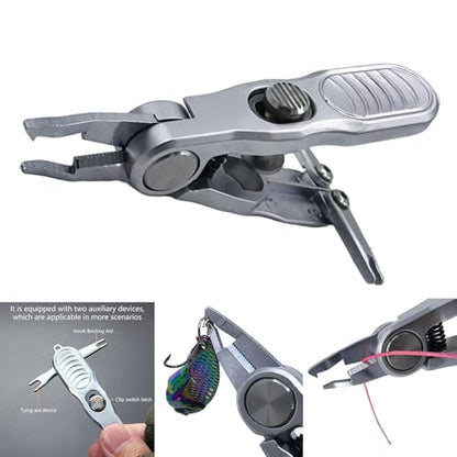 Precisions Fishing Scissors Line Cutter with Line Cutter Rings Opener Compacts Design for Fishing Braided Lines Cutting Nipper Scissors