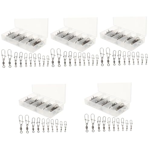 Snap Swivels Connector for Saltwater Freshwater Fishing Durable Tackle Accessories Strong Tensile