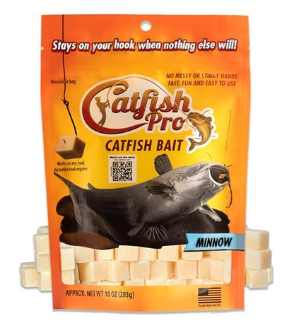 Catfish Pro Catfish Bait - 10oz Bag with 80pcs | Irresistible Scent for Catfish | Mess-Free, Stays On Your Hook When Nothing Else Will | Great for Rod, Reel, Trotline, Jugs & Yoyos Fishing - color: Minnow