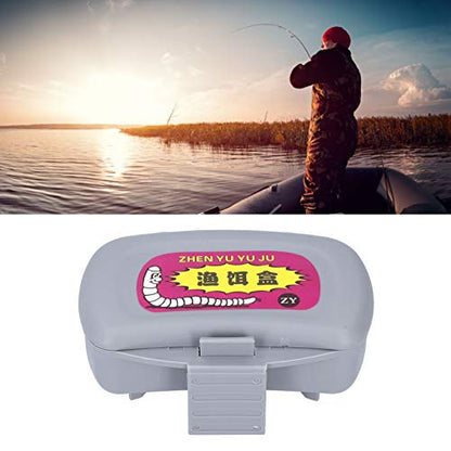 EBTOOLS Fishing Bait Holder Box, Live Bait Storage Box Containers, Sealing Inside, Good Sealing Degree, Can Be Used to Place Earthworms,
