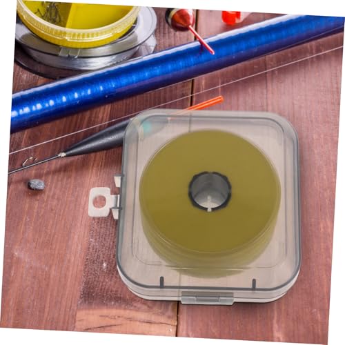 Kisangel Fishing Line Storage Box with Spool Holder for Organizing Fishing Tackle and Accessories Double Sided Design for Easy Classification of Fishing Lines Elegant and Practical