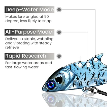 Pristis Jig Head Fishing Lures for Freshwater Saltwater, Weedless Swim Jig Teasers with Sharp Hooks & Exquisite Coating, Pre-Rigged Vibrating Swimbaits Kit Gear for Bass Crappie Walleye Trout Pike - color: 6 pcs Micro Metal Blade Baits