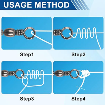 Fishing Barrel Swivels - 50/100 pcs Rolling Ball Bearing Fishing Swivel with Solid Ring Fishing Tackle Hook Line Connector Copper with Stainless Steel Black Nickle Coated Test Strength 35-165lbs - size: 3#