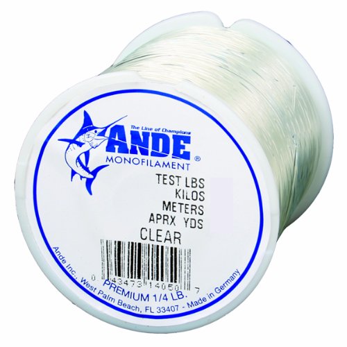 ANDE Premium Monofilament Line with 80-Pound Test, Pink, 3-Pound Spool (1800-Yard) - size: 200lb - 50yd