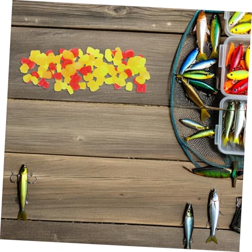 KESYOO 150pcs Soft Silicone Fake Corn Fishing Lures with Realistic Appearance and Convenient Design, Floating Trout and Carp Baits for Saltwater and Multiple Fish Species Fishing