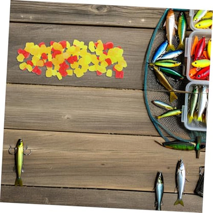 KESYOO 150pcs Soft Silicone Fake Corn Fishing Lures with Realistic Appearance and Convenient Design, Floating Trout and Carp Baits for Saltwater and Multiple Fish Species Fishing