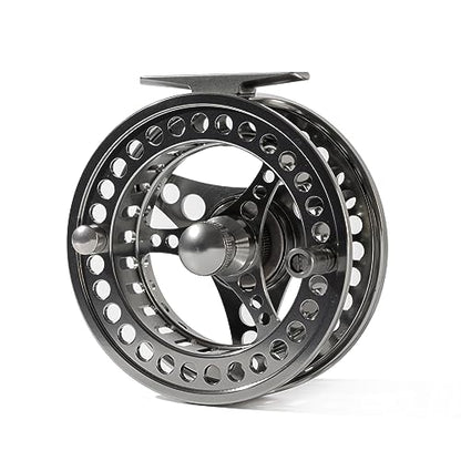 EX-ALC Fly Reel 3/4 5/6 7/8 9/10WT CNC Machined Large Arbor Aluminum Fly Fishing Reels Silver/Gunsmoke Fly Reels - color: Gunsmoke, size: 7/8WT Fly Reel