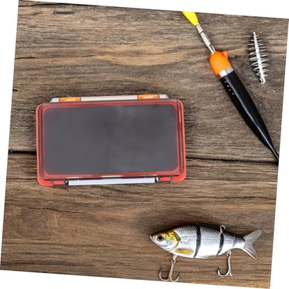 Toyvian 2pcs Fly Hook Storage Box Fishing Lure Case Fishing Hook Organizer Small Parts Organizer Fishing Tackle Binder Fishing Lure Hanger Storage Case Pp Orange