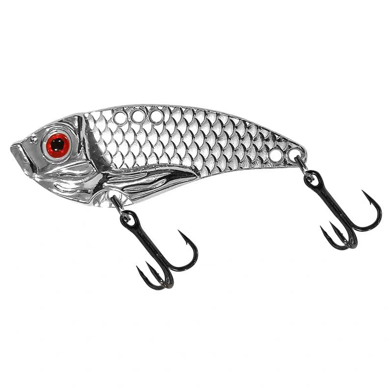 Bionic Fishing Lure 2-Pack Lifelike 3D Eye & Iridescent Finish Adjustable Multi-Swim Mode with All-Layer Vibration Effective for Bass/Pike in Fresh/Saltwater Ultra-Strong 3-Treble Hooks