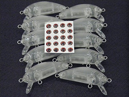 Blank Unpainted Minnow Crankbait Topwater Lipless Jerkbait Fishing Lures - color: UPC544