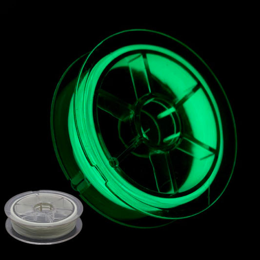 Glow in the Dark Fishing Line, 0.37mm Diameter, 50M Length, Ultra-Bright Green Luminous Thread