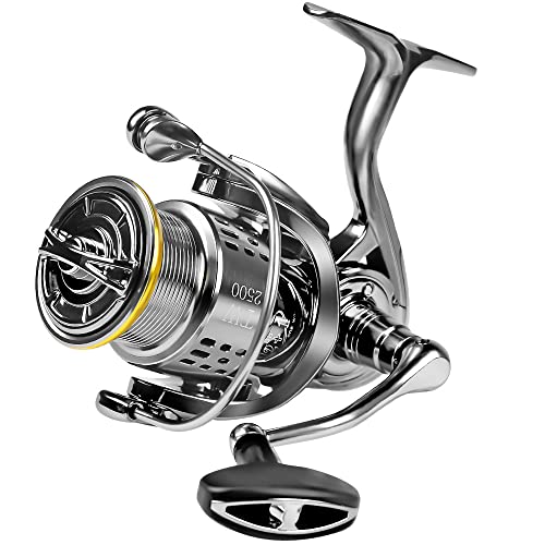 Fishdrops Saltwater Spinning Reel, 12+1BB Ultra Lightweight Powerful Fishing Reel, Metal Frame Carbon Fiber 33 LB Max Drag, 5.5:1 High Speed Ultra Smooth for Saltwater Fishing Reels - color: TW5000