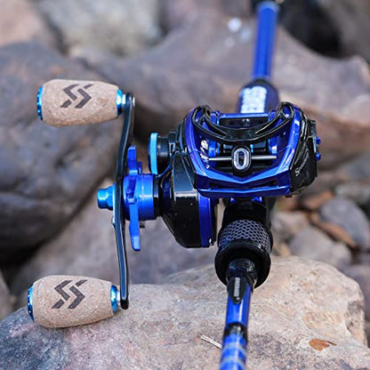 Sougayilang Baitcasting Reel, 7.0:1 Gear Ratio Super Smooth Power, 9 + 1 Shielded Ball Bearings Anti-Corrosion Baitcaster Reel Fishing Reel - color: Left Handed - 7.3:1