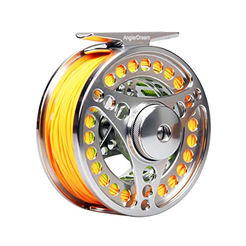 3/4 5/6 7/8 9/10WT Fly Fishing Reel with Line Combo 3 5 8 WT Fly Line Backing Leader CNC Machined Fly Reel - size: 4.0"