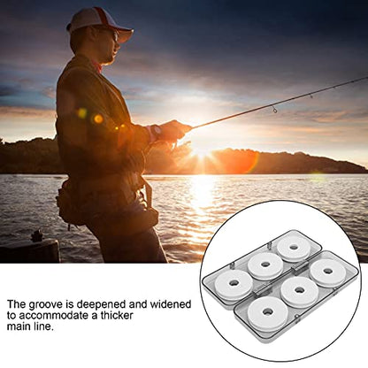 VGEBY Fishing Line Spool,6pcs Fishing Plastic Foam Spool Storage Lure Rig Holder Organizer Accessories Fly Fishing Gear Organizer Storage Accessories Other Fishing Tools And Accessories