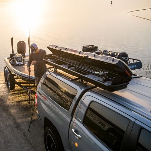 Yakima Rooftop Rod Box, Portable Hard Case for up to 8 Fishing Poles up to 8 Ft Long - Foam Pads & Removable Rod Holders for Gear Storage, TopWater
