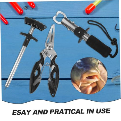 LIOOBO Trout Fishing Gear Tool of Fish Hook Remover Fish Controller Large Hook Remover Small Pliers for Anglers