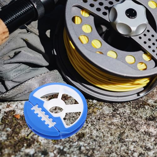 LIOOBO Silicone Main Line Box Spools Fishing Tackle Kit Box Trout Gear Line Holder for Easy Storage Random Color