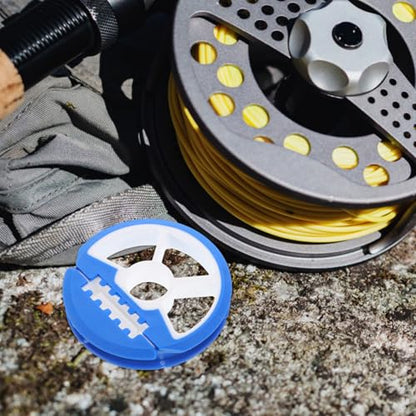 LIOOBO Silicone Main Line Box Spools Fishing Tackle Kit Box Trout Gear Line Holder for Easy Storage Random Color