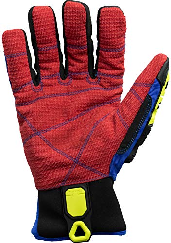 Ironclad KONG Waterproof Cut Resistant Deck Crew Glove; TPR Impact Protection, Oil Repellent, Waterproof, A7 Cut Resistant, Sized S, M, L, XL, XXL, XXXL (KDC5W-03-M), Medium - size: Medium