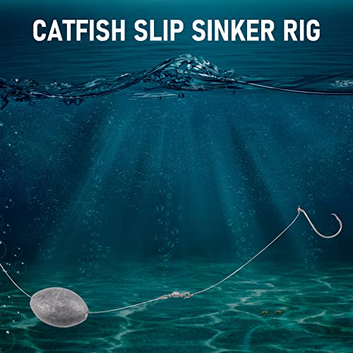 Dr.Fish Egg Sinker Lead Fishing Weights Oval Shaped Catfishing Weights Bank River Freshwater Saltwater Fishing Bass Casting - size: 2oz-10 Pack