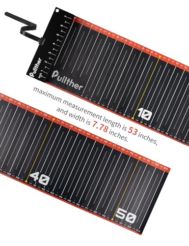 53in Fish Ruler,Fish Measuring Tape,Fishing Ruler with Bump Board,Waterproof Fishing Measurement Tool