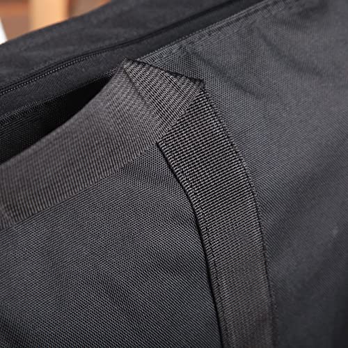 JJRING Extra Large Dacron Waterproof Light Weight Art Portfolio Tote Bag, 37'' x 49'' for 36'' x 48'' Black Carrying Storage Case For Poster, Sketching, and Drawing - size: 36''*48''