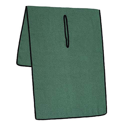 Mile High Life | Pro Tour Caddy Towel | 17" x 40" with 8" Center Slit | Premium Microfiber Waffle Texture - color: Green, size: 17" x 40"