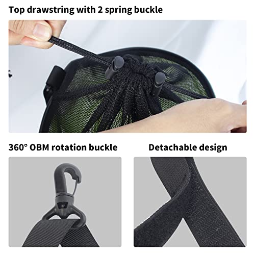5 Gallon Foldable Fishing Bait Bag Textilene Mesh Net Fishing Bucket Storage Cage - size: 5 Gallon