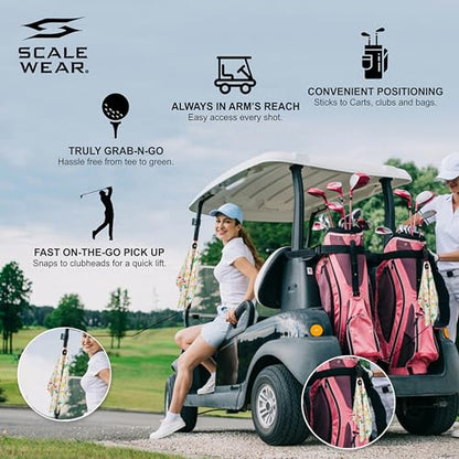 Magnetic Microfiber Waffle Golf Towel – Large 16"x24" Clean Golf Club Ball Magnet Clip to Hang on Bag Cart Strong Premium Strength Ultra Absorbent Frogger Gear Men Amphibian (Tan Tacos) - color: Tan Tacos