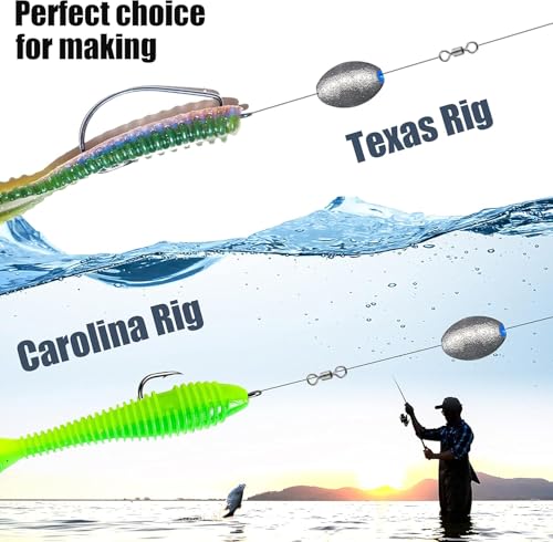 Egg Weights Egg Fishing Sinkers Lead Weights Catfish Weights Slide Sinkers for Fishing Line Assortment - style: 26pcs