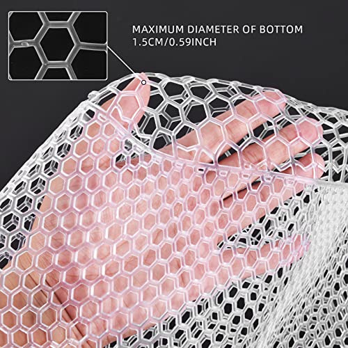 SF Rubber Replacement Net Clear Small Hole for Fly Fishing Landing Net (Circumference:42 inch)