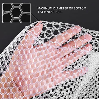 SF Rubber Replacement Net Clear Small Hole for Fly Fishing Landing Net (Circumference:42 inch)
