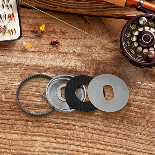 Fishing Baitcasting Reel Drag Washer Kit for Daiwa 5th Gen, Carbon Fiber Brake Pad, Stainless Steel Sprocket, Clicker Assembly Repair Parts(Stainless steel) - size: Stainless steel