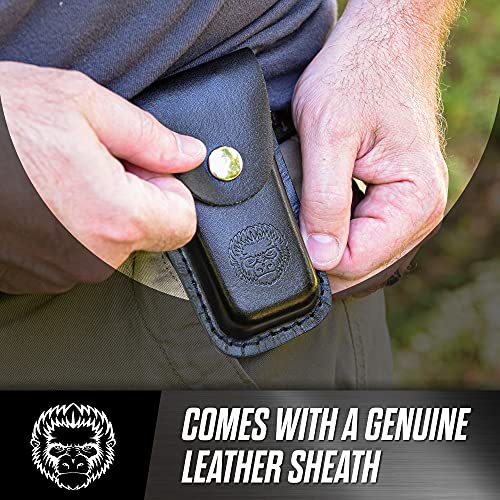 3 Piece Pocket Multitool Gift Set for Him-Stainless Steel Survival Multi Tool for Men - Clip to Belt & Backpack - Utility Knife Multitool, Pliers & Pocket Knife - Hiking, Camping & Fishing - style: Black 3 Piece