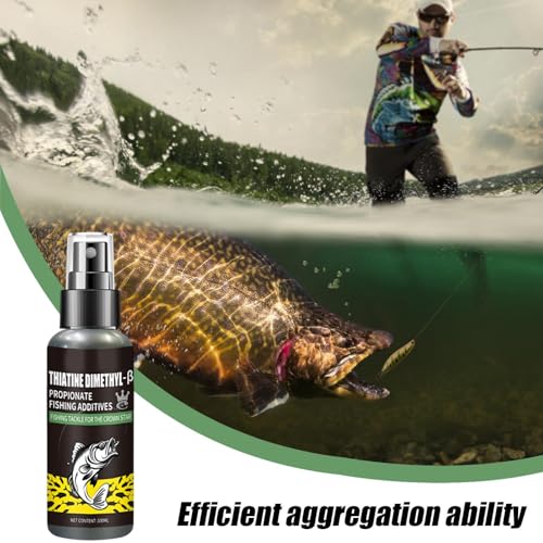 DMPT Fishing Scent Additive - Lure Enhancer, Liquid Formula | Organic Flavor Booster, Natural Feeding Stimulant with Strong Odor During Outdoor Carp Casting & Riverbank Trout Attraction Under Various