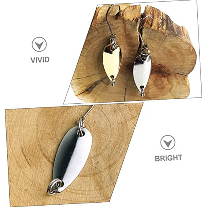 Kisangel 20pcs Metal Fishing Baits Sinking Lures for Freshwater Lightweight Bass Attractors Fishing Gear for Lakes Rivers and Streams
