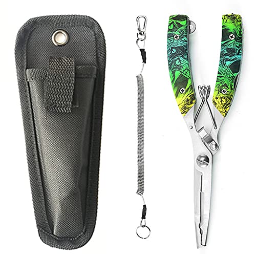 Fishing Pliers, Fishing Accessories Saltwater Fishing Gear Fishing Pliers Hook Remover Split Ring, Fly Fishing Tools Set, Fishing Pliers Saltwater, Fishing Gifts for Men