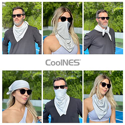 CoolNES - Cooling Bandana Adjustable Cools Instantly When Wet UPF 50 - color: Beige