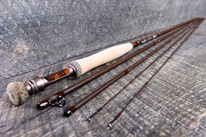 Moonshine Rod Company Fast Action Fly Fishing Rod – Carbon Fiber Graphite Rod with Zippered Travel Case – Drifter II, Vesper, Epiphany ESN, Outcast, Phantom & Rambler Series - 2WT up to 12WT Rods - size: 5WT- 11', style: Trout Fishing