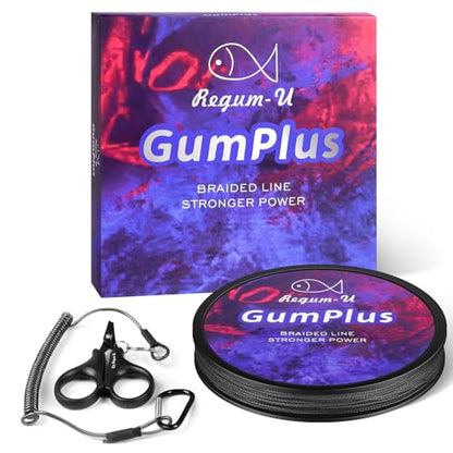 GumMAX 545/1093/1640yds 5-100LB 8X Braided Fishing Line Abrasion Resistant Superline Zero Stretch & Smaller Diameter Confuse & Never Fade in Saltwater and Freshwater - color: Black, size: 80LB-150yards