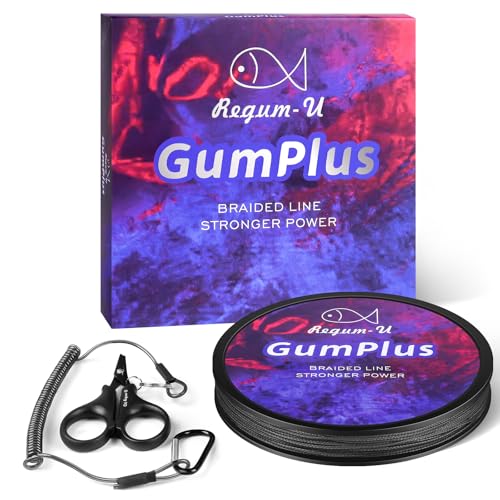 GumMAX 545/1093/1640yds 5-100LB 8X Braided Fishing Line Abrasion Resistant Superline Zero Stretch & Smaller Diameter Confuse & Never Fade in Saltwater and Freshwater - color: Black, size: 90LB-150yards