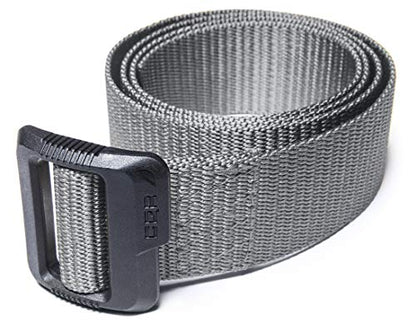 CQR Tactical Belt, Military Style Heavy Duty Belt, Webbing EDC Quick-Release Buckle - color: 2pack Dura Nylon Black/Grey, size: XX-Large