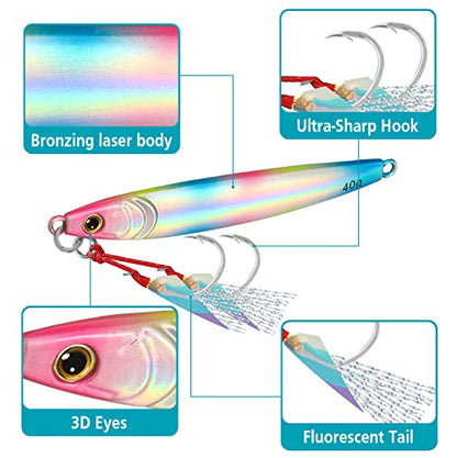 TRUSCEND Vibespinner Easy Catch Fishing Lures with BKK Hooks, Tail Spinner Baits with 4 Actions, Vibrating Swimming Flashing & Jigging for More Bites, Spoon Lures for Bass Trout Crappie Walleye Pike - color: E-1.4oz-3.4"