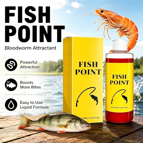 Red Worm Liquid Fish Attractant Spray | Concentrated Bait Scent Additive for Freshwater Fishing | Fast Acting Lure Booster for Watersides & Runs - color: 1pcs