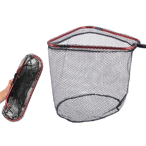 Aluminum Foldable Net Head Replacement Saltwater Fishing Tools Outdoor Landing Fishing 40cm / 60cm / 65cm - size: M 45X60cm